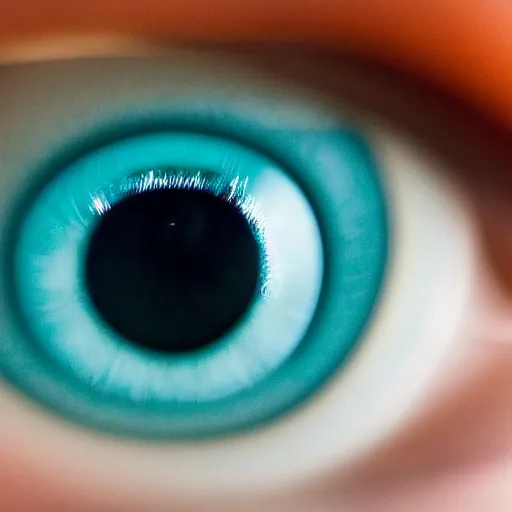 Image similar to macro close-up of a (iris of the human eye), with futuristic cybernetic AR implants, high reflection, alert, crisp, detailed, 8K, 4K