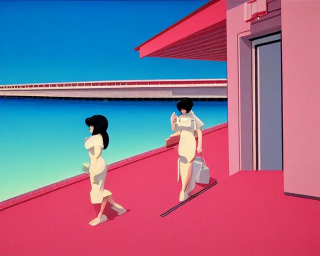 Prompt: a painting by Hiroshi Nagai