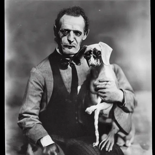 Image similar to pet Frankenstein, photograph