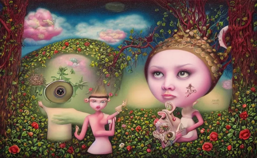 Image similar to a journey into my imagination, painting by mark ryden