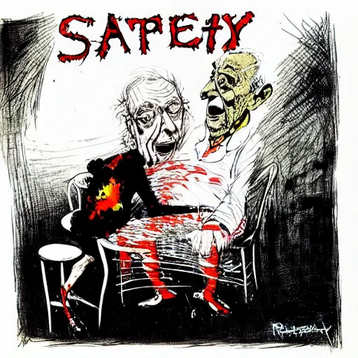 Image similar to apathy by ralph steadman