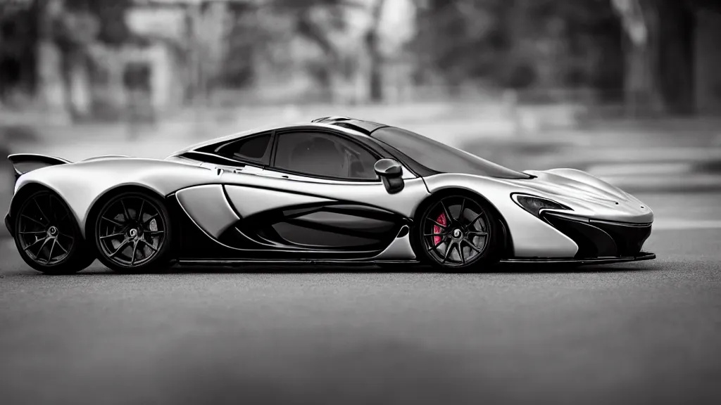 Image similar to soft bokeh front shot photo of a mclaren p 1, cinematic, fine details, symmetrical, 4 k, digital art, wallpaper