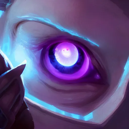 Prompt: glowing eye with fingers floating, an eye in the centered of the hand, eye, violet theme, bright art masterpiece artstation. 8 k, sharp high quality artwork in style of jose daniel cabrera pena and greg rutkowski, concept art by tooth wu, blizzard warcraft artwork, hearthstone card game artwork, magic eye