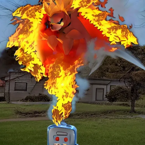 Image similar to new type of fire pokemon