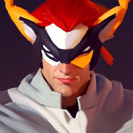 Prompt: Greg Manchess portrait painting of Ban Fox's Sin of Greed as Overwatch character, medium shot, asymmetrical, profile picture, Organic Painting, sunny day, Matte Painting, bold shapes, hard edges, street art, trending on artstation, by Huang Guangjian and Gil Elvgren and Sachin Teng