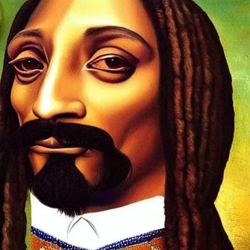 Image similar to extremely detailed snoop dogg painting by Leonardo Da Vinci