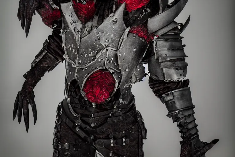 Image similar to photo of armored vampire by Lindsay Adler