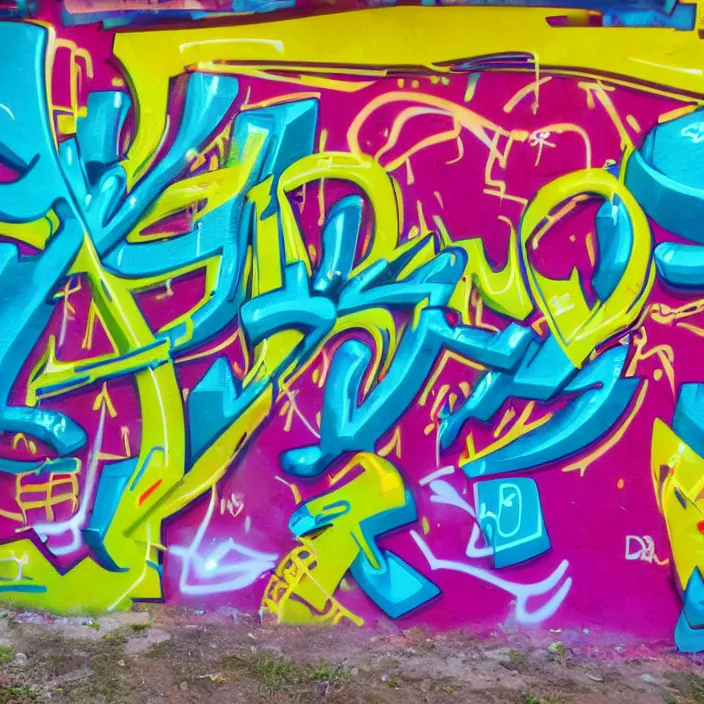 Prompt: graffiti of the word'sorrel ', inside the colorful 3 d graffiti realm, high definition image, extremely detailed and intricate