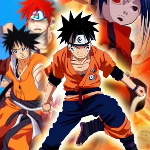 an anime character that looks like naruto, goku, luffy | Stable Diffusion |  OpenArt