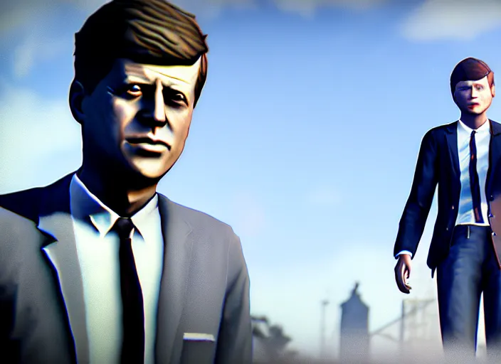 Image similar to ps 4 gameplay, john f kennedy in life is strange