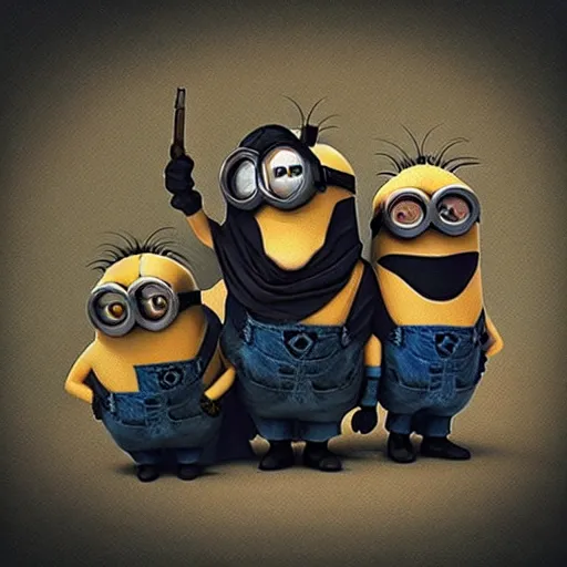 Image similar to “minions part of the Taliban”