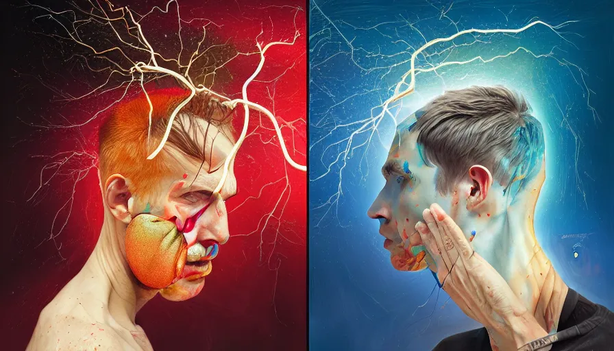 Image similar to the two complementary forces that make up all aspects and phenomena of life, by Sam Spratt