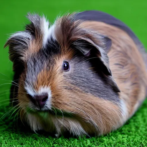 Image similar to grey abyssinian guinea pig photo realistic