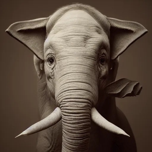 Image similar to a white elephant portrait, ultra realistic, looking at the camera, illustration, amazing details, 8k, masterpiece, octane render, trending on cgsociety