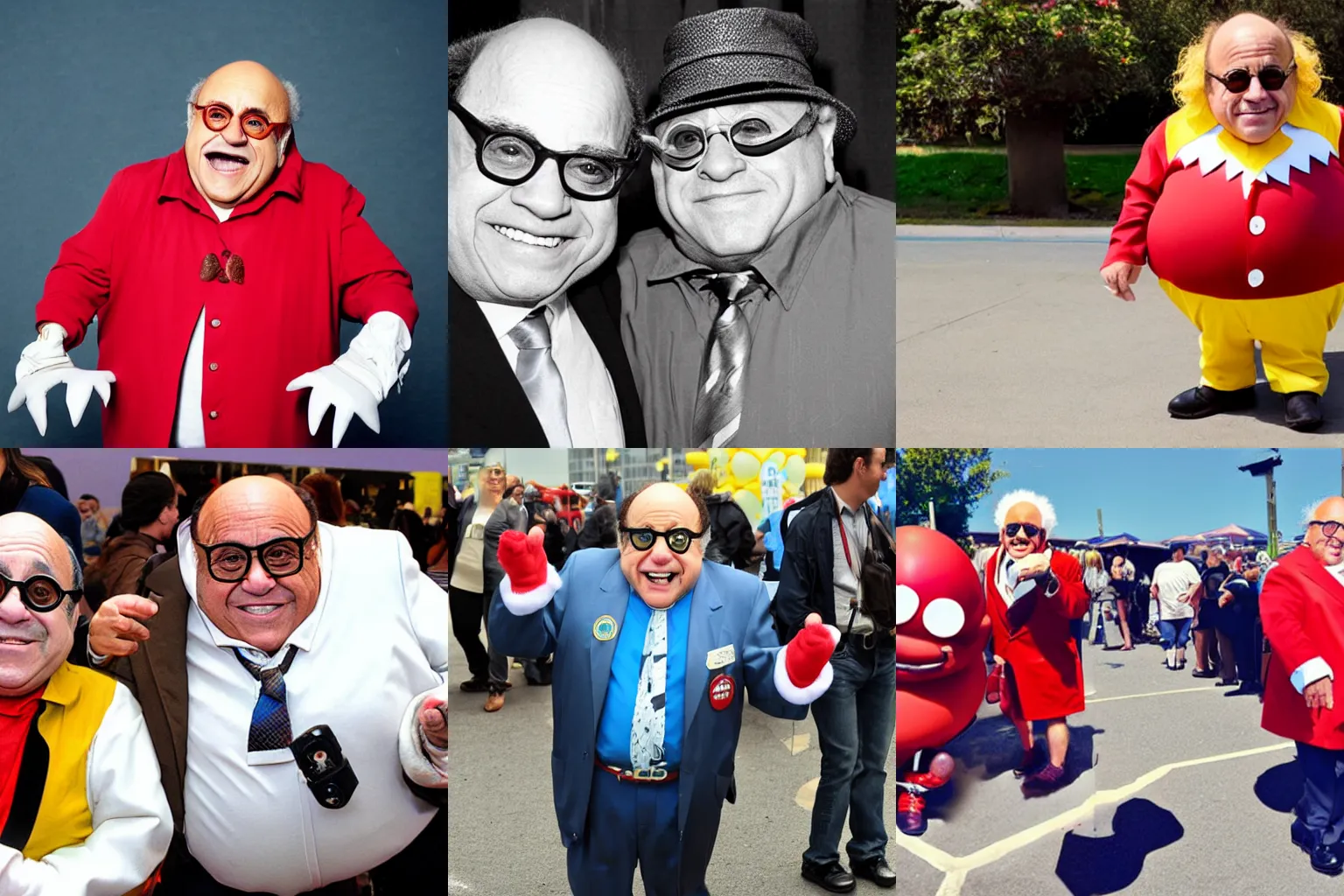 Danny Devito as Dr. Eggman cosplay, photograph | Stable Diffusion | OpenArt