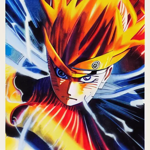 Prompt: photorealistic picture, by bob peak and alex ross, naruto movie poster, in 1 9 8 4, gouache and wash paints, fine details, fine intricate, fine facial proportionate, fine body proportionate, fine fix broken line, fine fix duplicate line, smooth focus, sharp details, bokeh, 4 k, 5 k extremely details