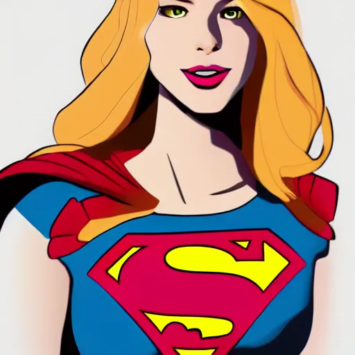 Prompt: supergirl in the style of stanley artgem lau, artstation, deviantart, 4k,