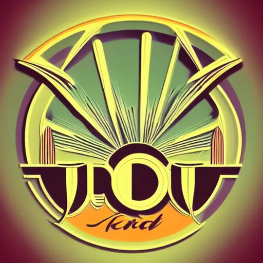 Image similar to art deco style band logo