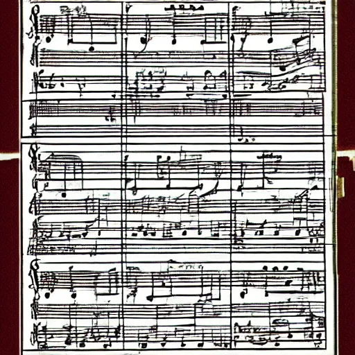 Image similar to sheet music