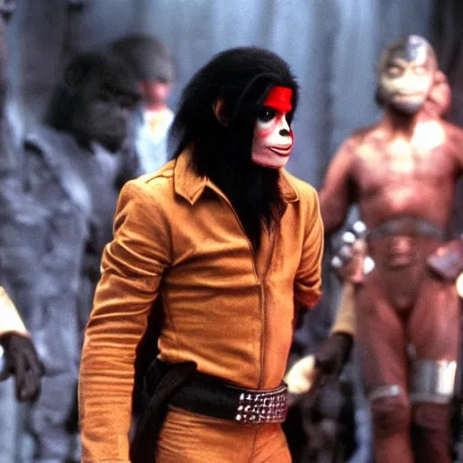 Image similar to planet of the apes michael jackson