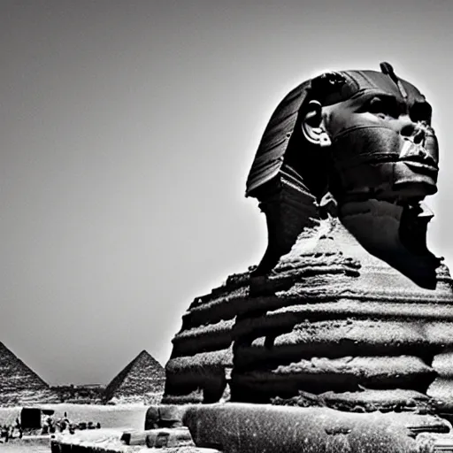 Prompt: the sphinx of giza, cinematic lighting