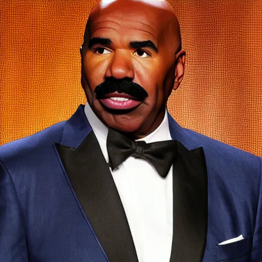 Image similar to steve harvey with hair and no mustache