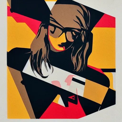 Prompt: YSL x Adidas x Jet Grind Radio Profile Picture by Sachin Teng, asymmetrical, Organic Painting , Matte Painting, geometric shapes, hard edges, graffiti, street art,:2 by Sachin Teng:4