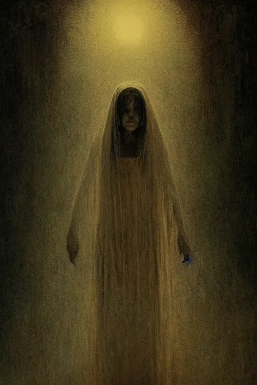 Prompt: perfectly - centered horror portrait - photograph of the curse of la llorona ; real life portrait by beksinski and jean delville, horror scary theme, unreal engine 5, photorealism, hd quality, 8 k resolution, cinema 4 d, hdr dramatic cinematic lighting