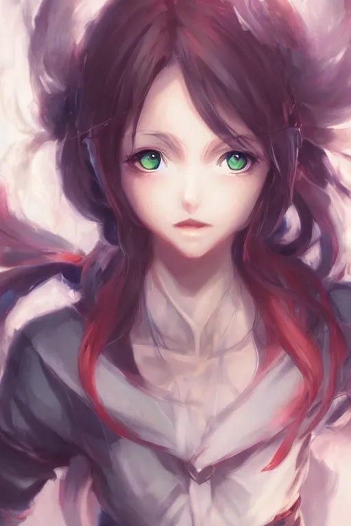 Prompt: an anime portrait of league player, by Stanley Artgerm Lau, WLOP, Rossdraws, James Jean, Andrei Riabovitchev, Marc Simonetti, and Sakimichan, tranding on artstation