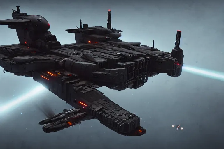 military drone gunship, with plasma guns, apocalyptic, | Stable ...