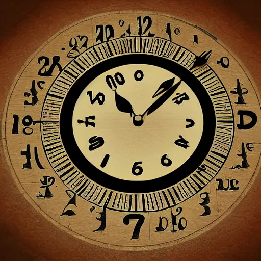 Image similar to clock arabic numerals