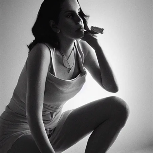 Prompt: “portrait of Lana Del Rey sitting on a toilet smoking a cigarette, hyper realistic, photorealistic, dynamic lighting, 8k”
