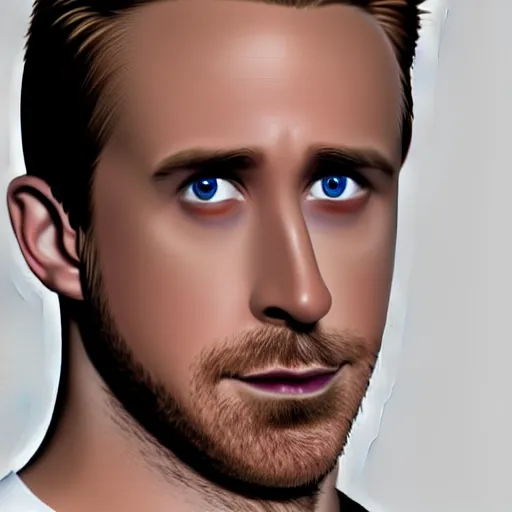 Image similar to Portrait of Ryan Gosling as Sonic the Hedgehog, studio lighting, model, HDR, 24MP, trending on artstation