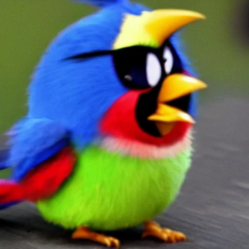 Image similar to An extremely angry bird.