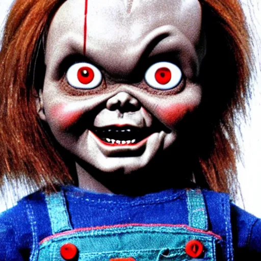 Prompt: chucky the killer doll standing in the room