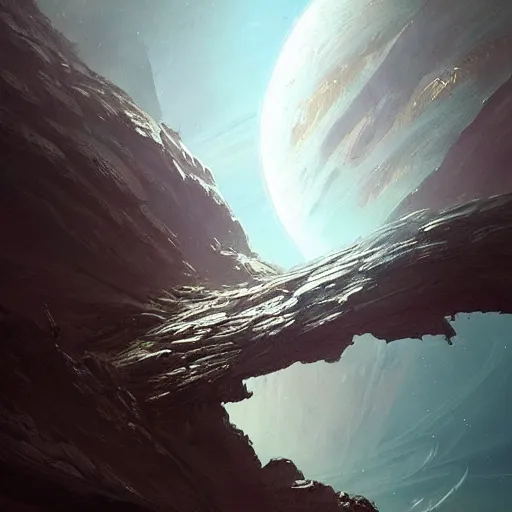 Image similar to gigantic creature on surface of venus, sparth style, fantasy. detailed. sharp focus. trending on artstation. artist greg rutkowski