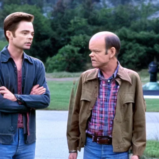 Image similar to still of Topher Grace and Kurtwood Smith on That 70s Show