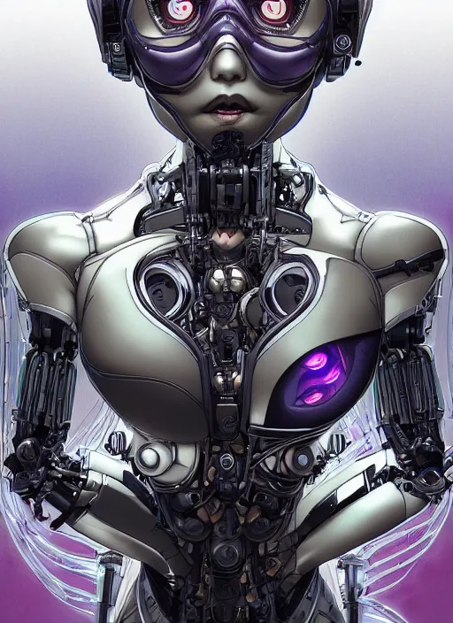 Image similar to portrait of a beautiful cyborg woman screams by Yukito Kishiro, biomechanical, hyper detailled, trending on artstation
