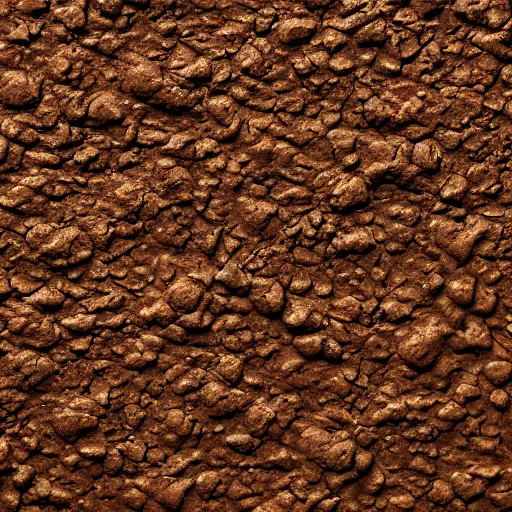 Prompt: top view photorealistic 3 d render texture of brown dirt