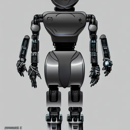 Prompt: a small human-like robot, futuristic, sci-fi, digital art, detailed