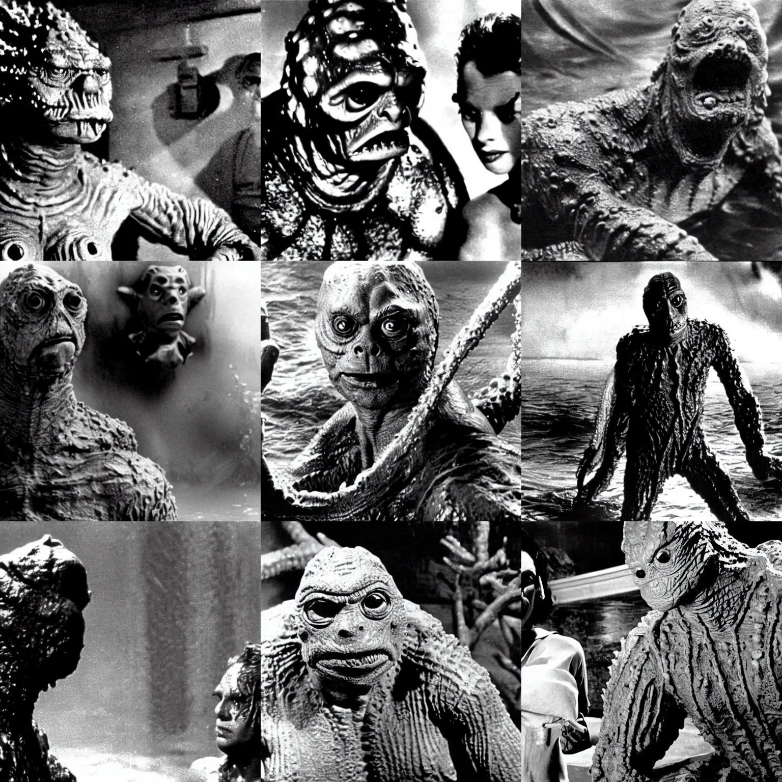 Prompt: the creature from the black lagoon in a film directed by martin scorsese