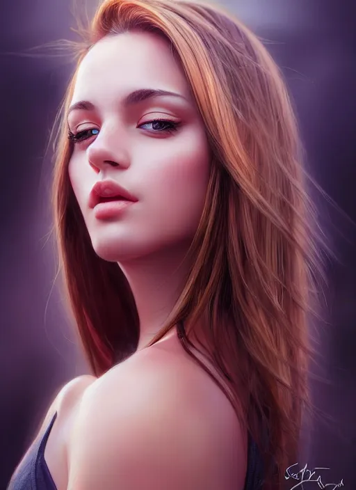 Image similar to photo of a gorgeous young woman in the style of stefan kostic, realistic, sharp focus, 8 k high definition, insanely detailed, intricate, elegant, art by stanley lau and artgerm