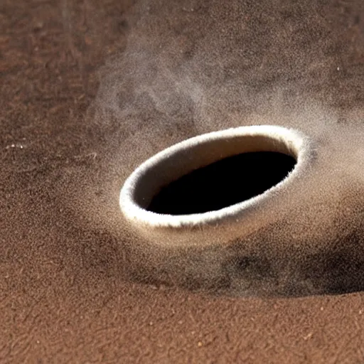 Image similar to dingo blows a smoke ring