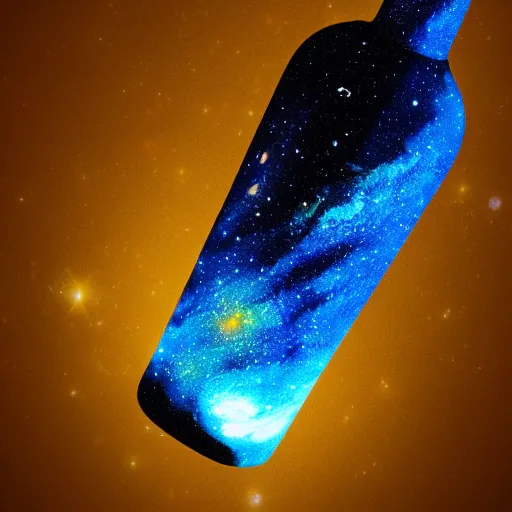 Image similar to galaxy in bottle