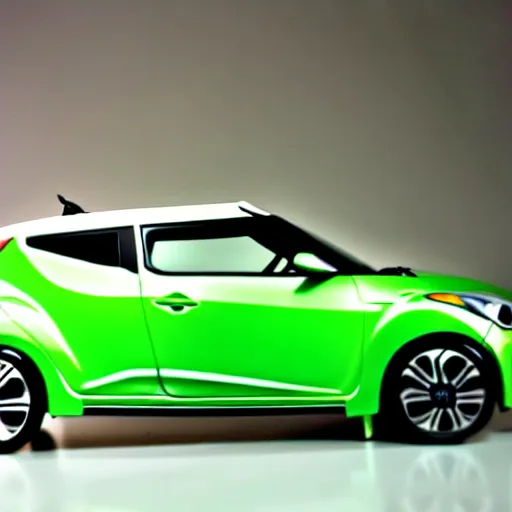 Image similar to a hyundai veloster made out of clay