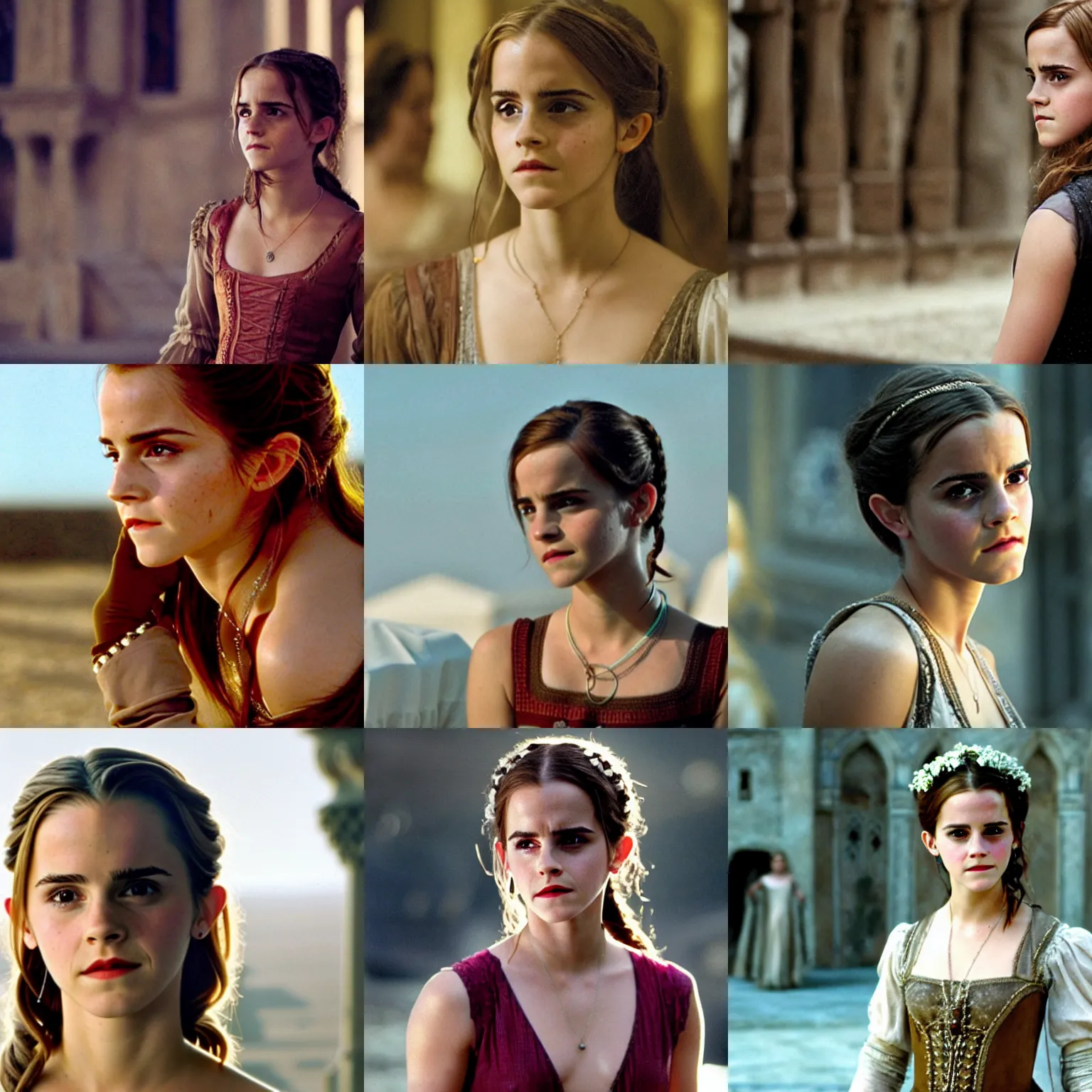 Prompt: Movie still of Emma Watson in Romeo + Juliet