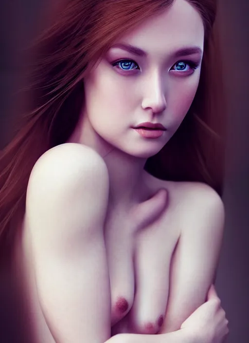 Image similar to a gorgeous scottish female photo, professionally retouched, soft lighting, realistic, smooth face, full body shot, torso, dress, perfect eyes, sharp focus on eyes, 8 k, high definition, insanely detailed, intricate, elegant, art by artgerm and jason chan