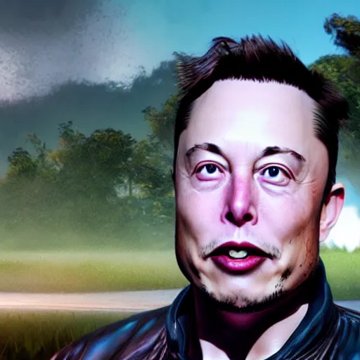 Image similar to elon musk with very long tusks 8 k ultra realistic, award winning, unreal engine 5, masterpiece, atmosphere glow, hyperrealistic, focused, extreme details, cinematic