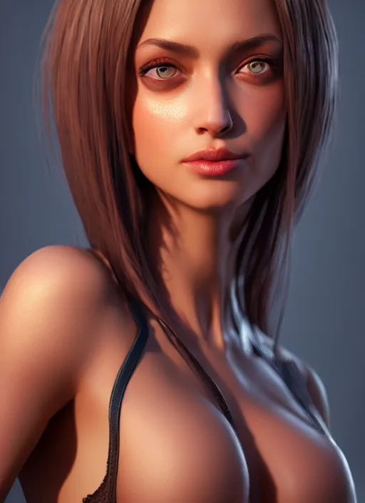 Image similar to beautiful portrait, beautiful girl, beautiful body, tranding by artstation, character artist, 8 1 5, mature content, zbrush, maya, substance 3 d painter