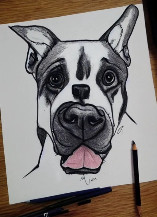 Prompt: my dog draw this!